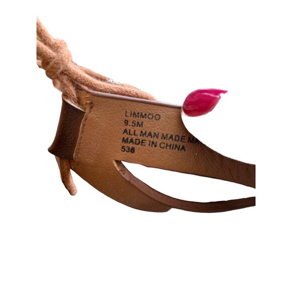 🍒 2/$20 🍒 Brown Steve Madden Strappy Wedge Sandals sz 9.5 - Picture 6 of 7